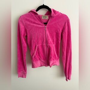 OG vintage Juicy Couture Velour Pink Zip Up